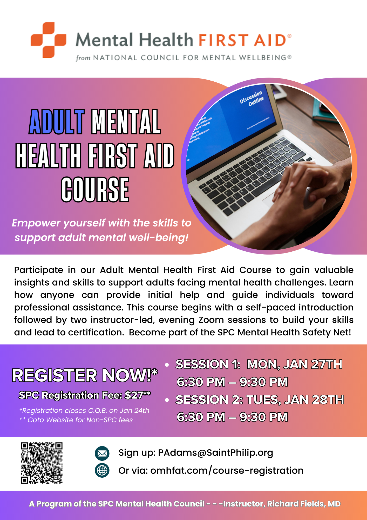 25Jan_AdultMentalHealthFirstAidCoursev2